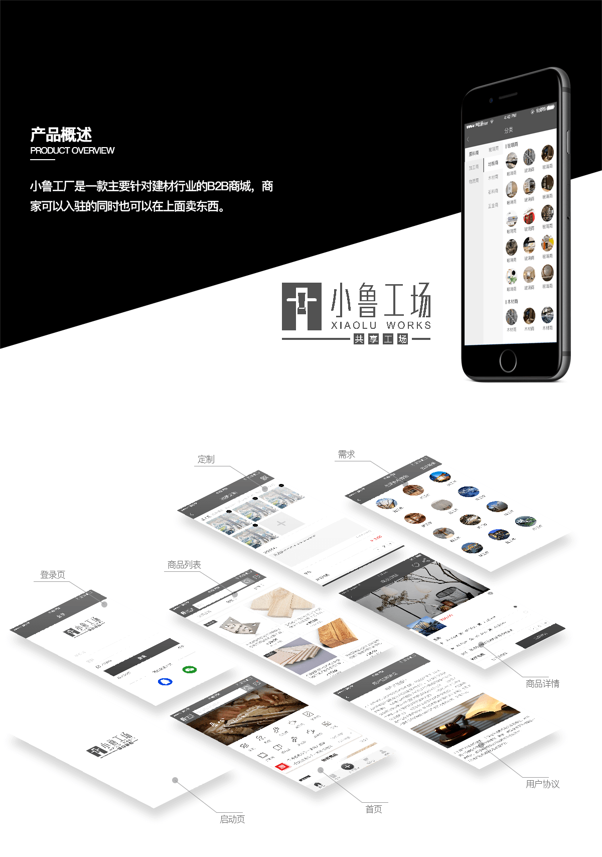 小魯工廠建材商城APP 成都建材APP開發(fā)解決方案